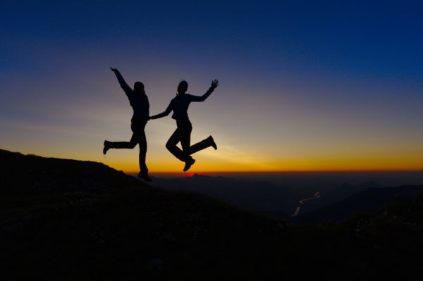 Sonnenuntergang auf dem Wiesberg