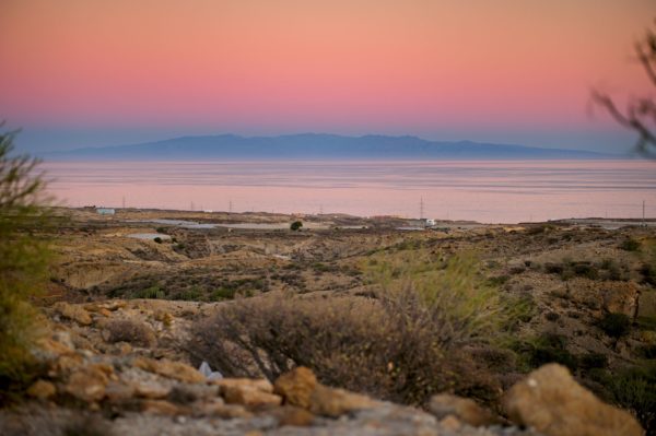 Teneriffa: Sonnenuntergang mit Blick auf Gran Canaria